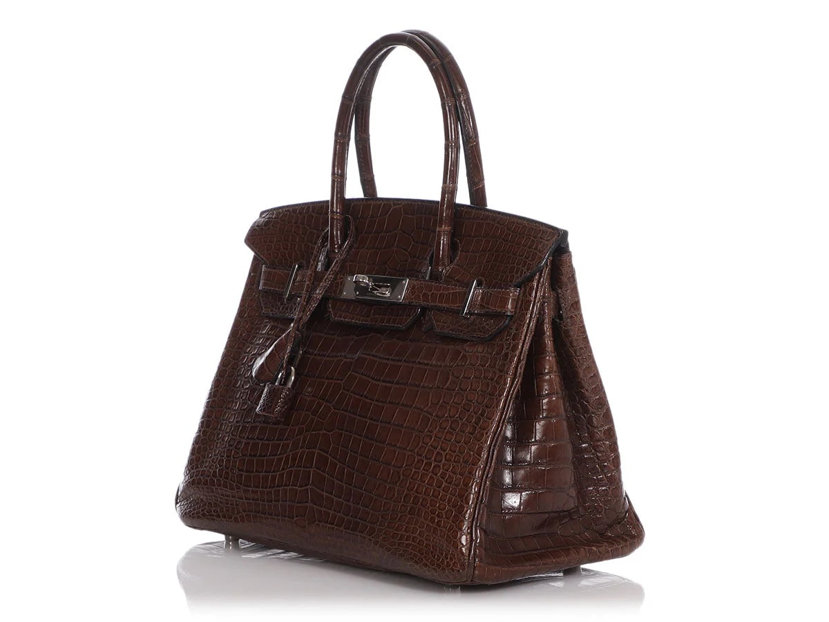 Hermès Matte Porosus Birkin 30 3