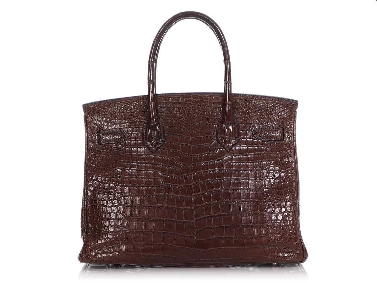 Hermès Matte Porosus Birkin 30 4