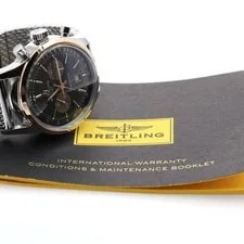 Breitling — Breitling Transocean U41310 38mm SS/K18PG Brown Dial Automatic Chronograph #C115 — Watch — resale