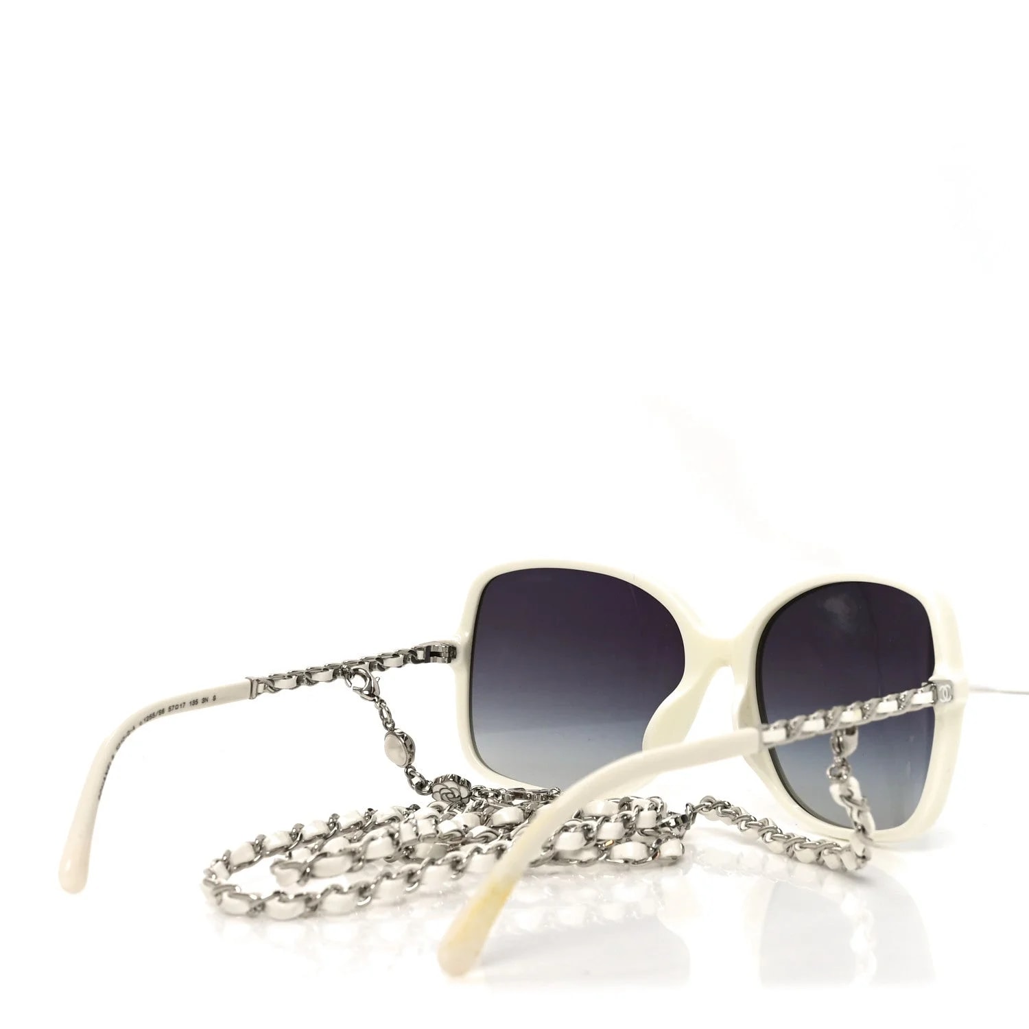 Acetate Metal Square Chain Sunglasses 5210-Q-A 4