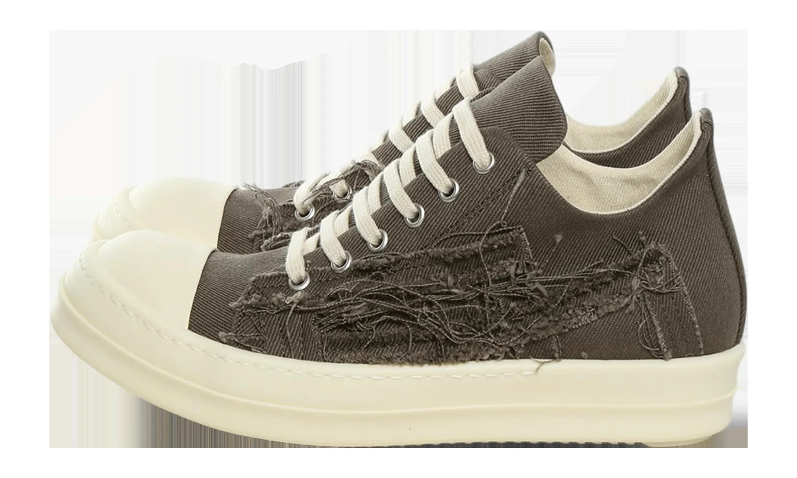 Rick Owens DRKSHDW — Scarpe Low Wmns "Dust / Milk / Milk" DS01F4802 Slash 3411 — Sneaker — resale