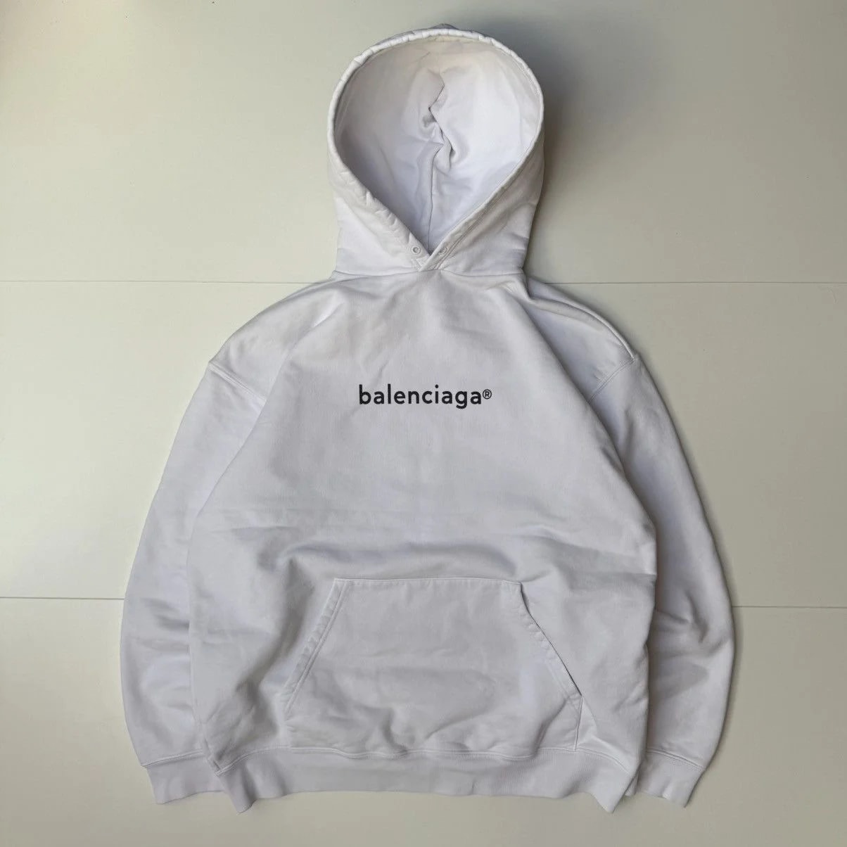 Balenciaga — Balenciaga Copyright Oversize Fit Cotton Hoodie — streetwear — resale