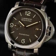 Panerai — Panerai Luminor Marina 1950 3 Days Automatic 44mm Titanium Brown Dial PAM00351 — Watch — resale