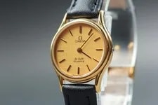 Omega — 1979 Omega de Ville Cal.1353 Gold Dial Push Crown — Watch — resale