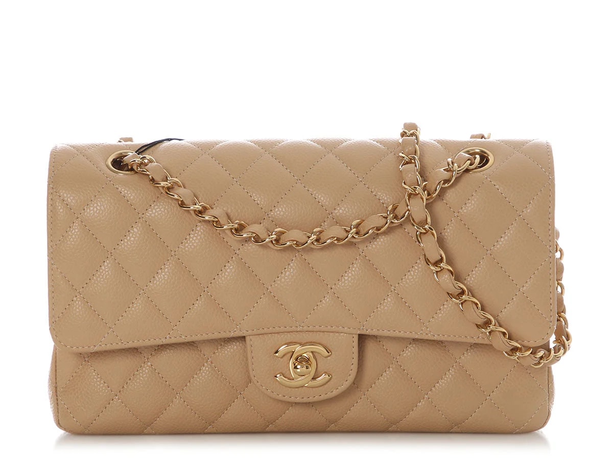 Chanel — Chanel Medium/Large Clair Classic Double Flap — Handbag — resale