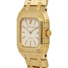 Audemars Piguet Royal Oak Quartz 18K Yellow Gold White Dial 24mm 3