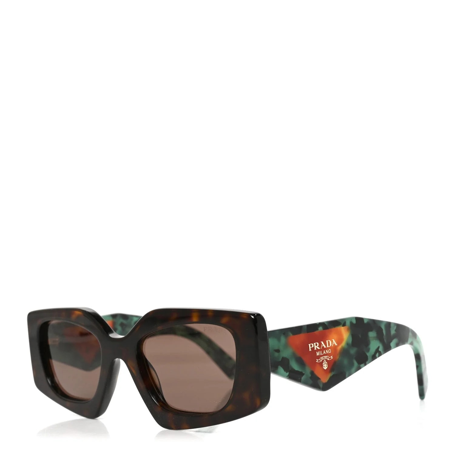 Prada — Acetate Square Sunglasses SPR 15Y Tortoise — Accessory — resale