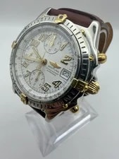 Breitling Chronomat B13050.1 Automatic Chronograph 18k Two-Tone White Dial 3