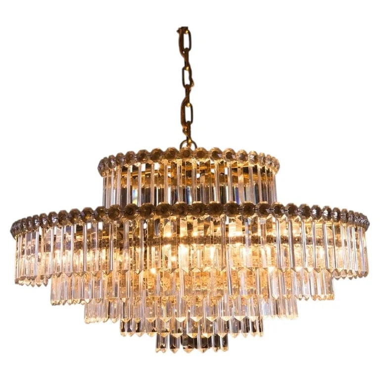 Bakalowits & Söhne, Woka Lamps — Original 1969 Bakalowits Crystal- Adjustable Height — lighting — resale
