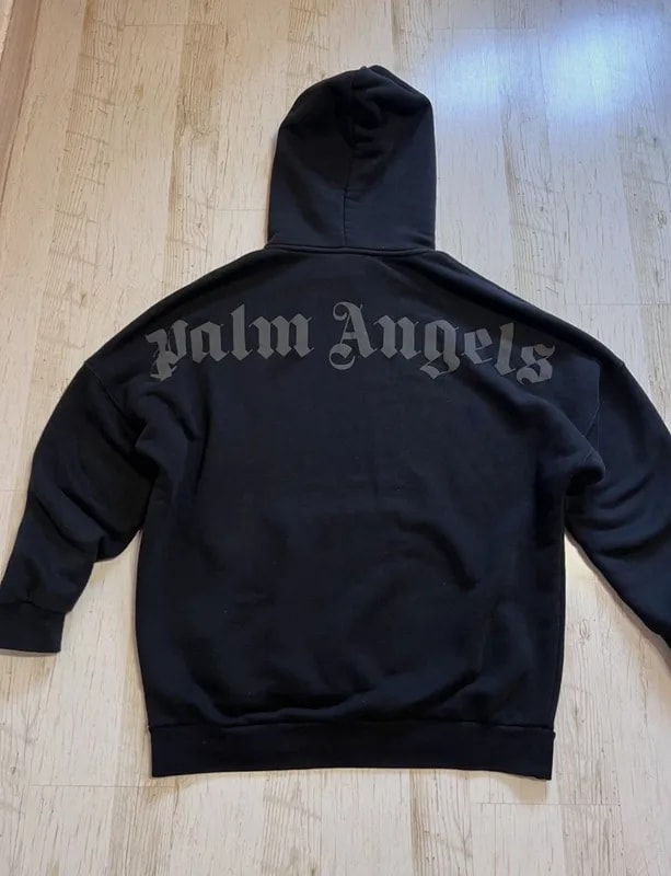 Palm Angels — Palm Angels Logo Hoodie Size L Oversized — streetwear — resale
