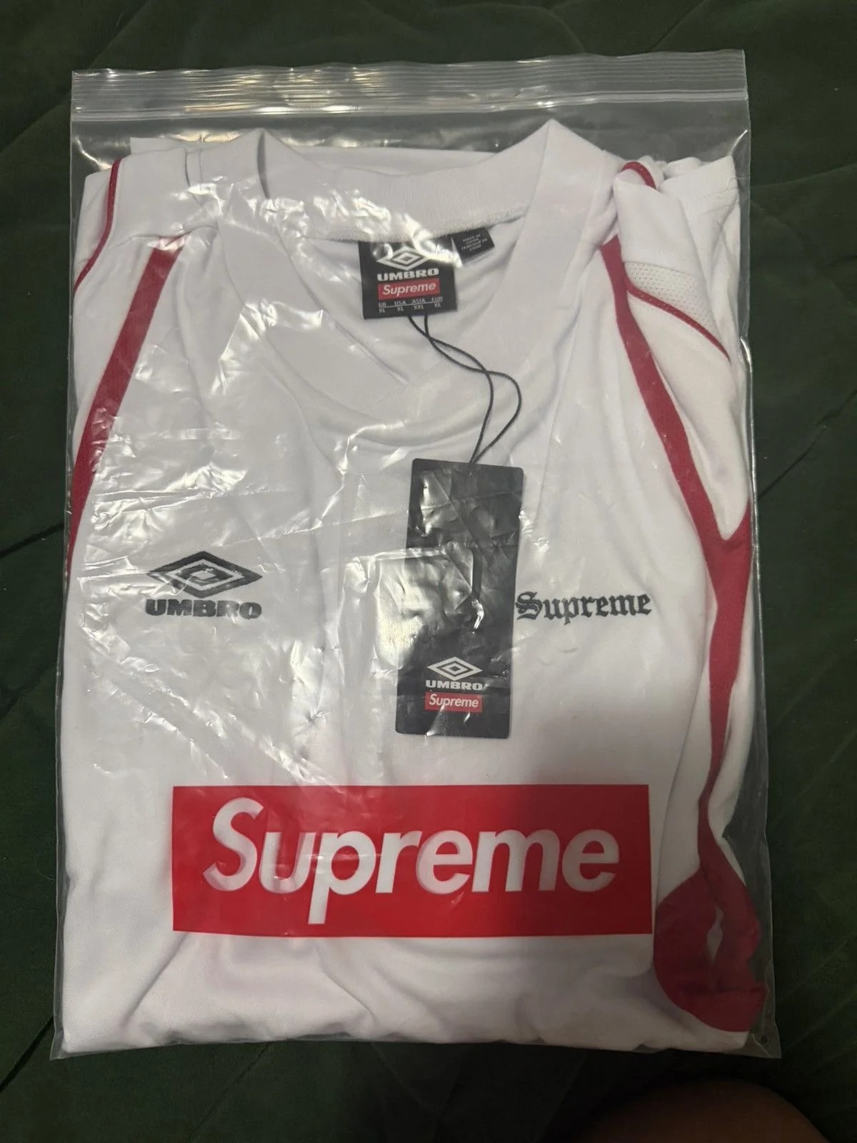 Supreme X Umbro Old English Soccer — streetwear — resale