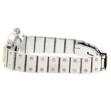 Cartier Santos Octagon SM YG2 Tone White Dial Automatic Watch_962567 3