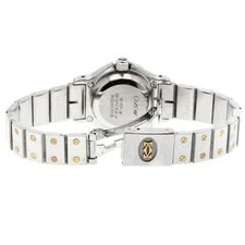 Cartier Santos Octagon SM YG2 Tone White Dial Automatic Watch_962567 4