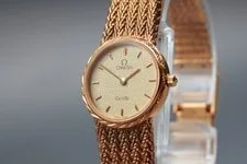 [Exc+5] Omega de Ville 20mm Quartz Cal.1455 Gold From Japan 2