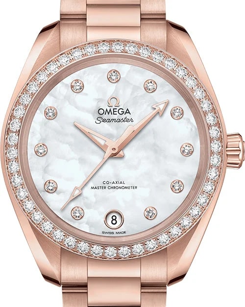 Omega Seamaster Aqua Terra Chronometer 18K Sedna™ Gold &Amp; Diamonds Lady's 2