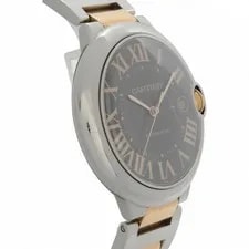 Cartier Ballon Bleu Gold Steel Chocolate Dial Automatic W6920032 3