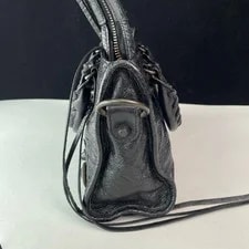 Authentic Balenciaga City Mini Oil Wax Motorcycle -Tone 2