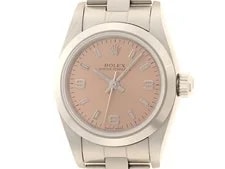 Rolex — Rolex Oyster Perpetual 76080 Stainless Steel 24mm Pink Dial Automatic #DW1758 — Watch — resale