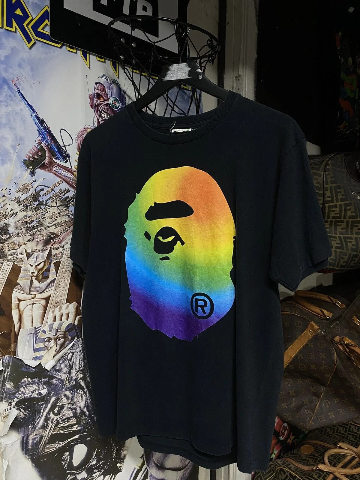 A Bathing Ape Camo Bape Head T-Shirt — streetwear — resale