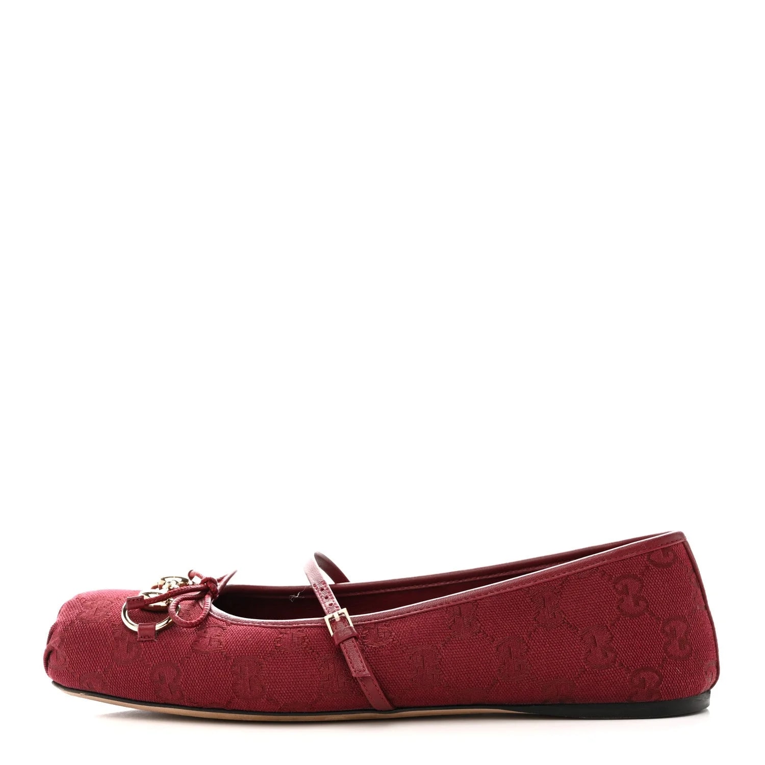 Gucci — GG Horsebit Ballet 37.5 Ancora — Designer Shoe — resale