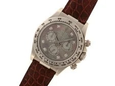 Rolex Daytona 116519NG K18White Gold / Leather 40.0mm Black Dial 2010 #DW016 2