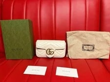 Gucci — Gucci GG Marmont 476433 Chain Crossbody With Dust — Handbag — resale