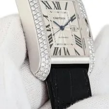 Cartier Tank Anglaise WT100018 Automatic 30mm K18WG Silver #HD158 4