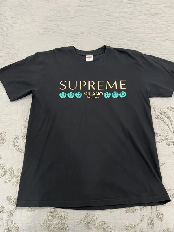 Supreme — Supreme Milano Short Sleeve T Shirt Sz Medium Made USA — streetwear — resale