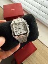 Cartier — Cartier Santos de Medium WSSA0010 White Dial - 2021 - Full Set — Watch — resale