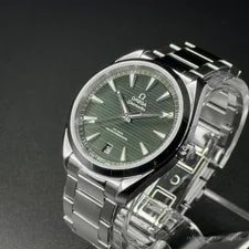 Omega Seamaster Aqua Terra 150M 41mm Green Horizontal Teak 220.10.41.21.10.001 3