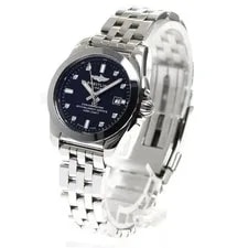 Breitling Galactic 29 W72348 29mm SS Black Dial Quartz Date #C344 2