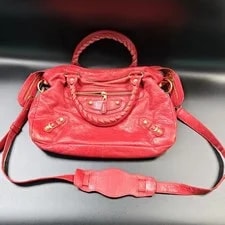 Balenciaga — Balenciaga Aged Classic City Motorcycle Top Handle X258 26.06.03 — Handbag — resale