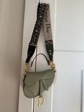 Dior Mini Saddle in With Embellished Strap - Ethereal 2
