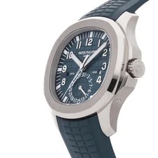 Patek Philippe Aquanaut Travel Time Gold Auto 40mm Blue Dial 5164G-001 2