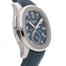 Patek Philippe Aquanaut Travel Time Gold Auto 40mm Blue Dial 5164G-001 3