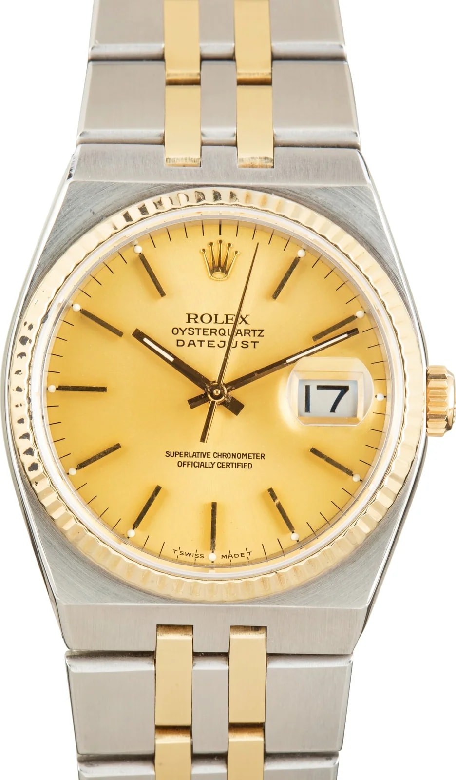 Rolex — Rolex Datejust Oysterquartz Ref 17013 Champagne Dial — Watch — resale