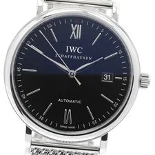 IWC Schaffhausen — IWC Schaffhausen Portofino IW356506 Date Black Dial Automatic Watch_959380 — Watch — resale
