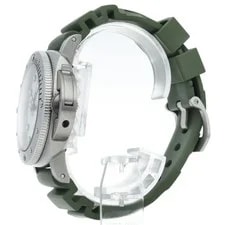 Panerai Submersible 42mm PAM01590 Stainless Steel / Leather mensWatch White 3