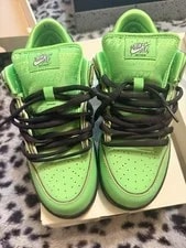 Nike SB Dunk Low Pro X Powerpuff "Buttercup " Sz 7.5 FZ8319-300 3