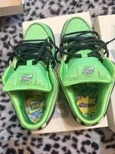 Nike SB Dunk Low Pro X Powerpuff "Buttercup " Sz 7.5 FZ8319-300 4