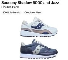 Saucony Anniversary 40/30 Pack S70656-1 (2 Pairs) Jazz 81 & 6000 11 2