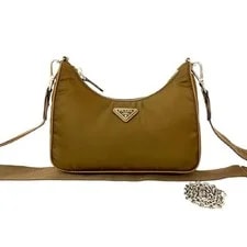 Prada Triangle Logo 2way Chain Semi One Sho 2
