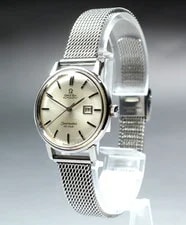 "Read" [Exc+5] Omega Seamaster de Ville Double Name Automatic From Japan 3