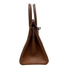 Hermes Birkin 25 K Stamp Fauve Barénia With Dust #OK099 3
