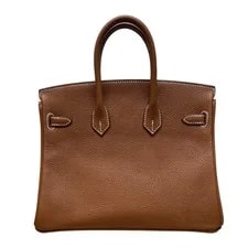 Hermes Birkin 25 K Stamp Fauve Barénia With Dust #OK099 4