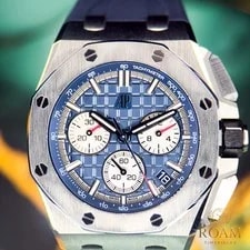 Audemars Piguet — Audemars Piguet Royal Oak Offshore Titanium Blue 26420TI Full Set — Watch — resale