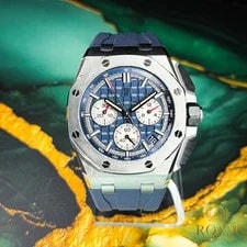 Audemars Piguet Royal Oak Offshore Titanium Blue 26420TI Full Set 3