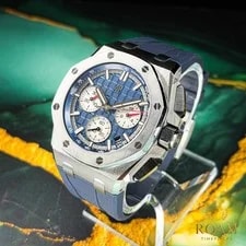 Audemars Piguet Royal Oak Offshore Titanium Blue 26420TI Full Set 4