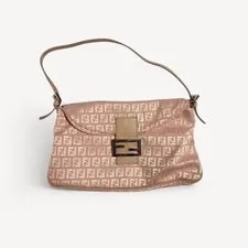 Fendi — Fendi Double Flap Baguette in and — Handbag — resale