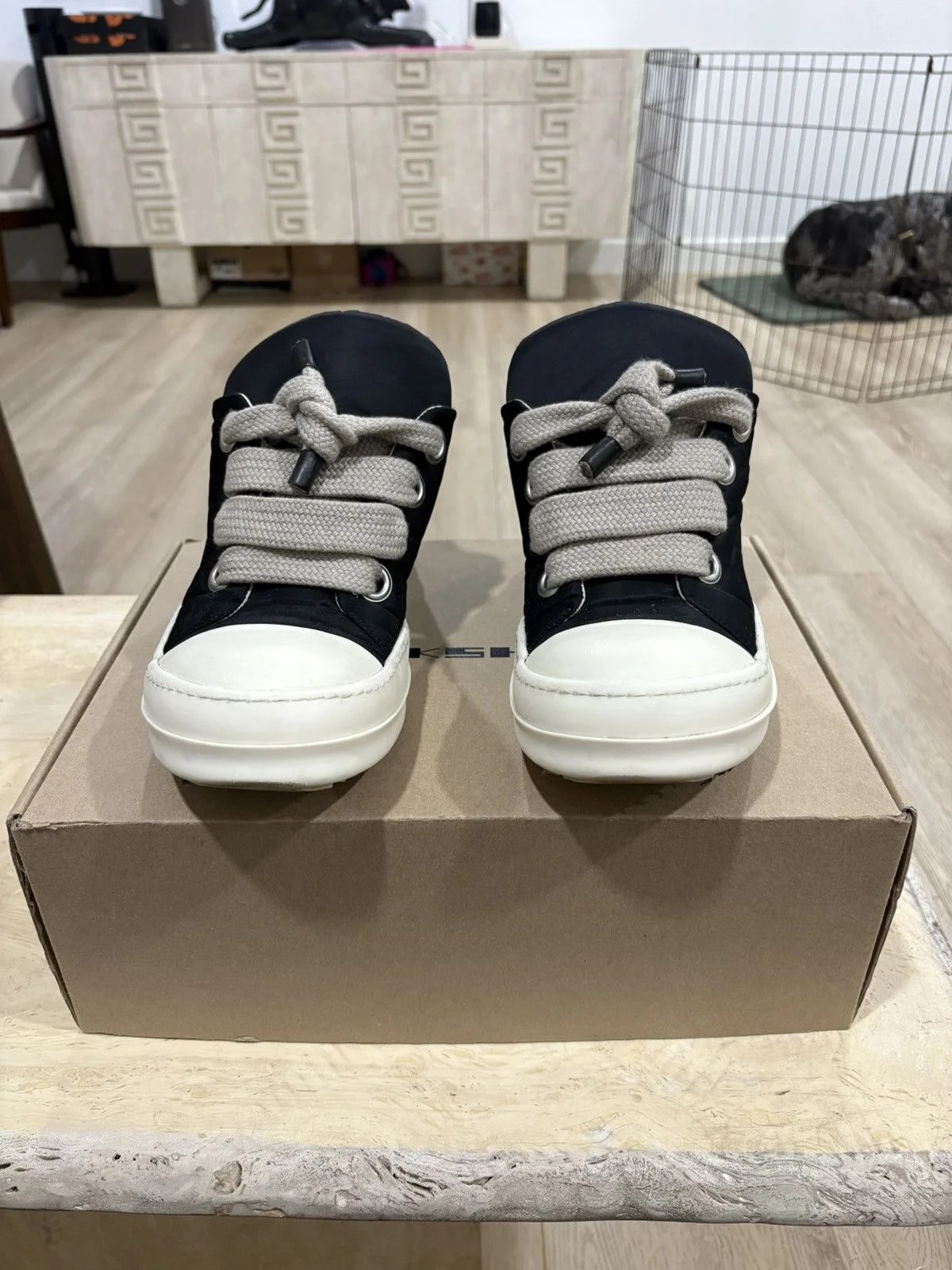 Rick Owens Jumbo Laced Lowtops 2